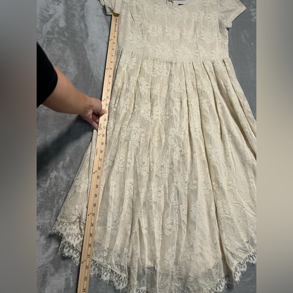 Torrid Lace Cap Sleeve Mini Dress Women’s 16 Beige - Picture 7 of 8